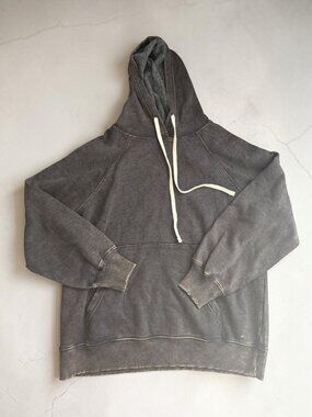 ZENANA Brown Burnished Distressed Hoodie Sweatshirt Size Medium